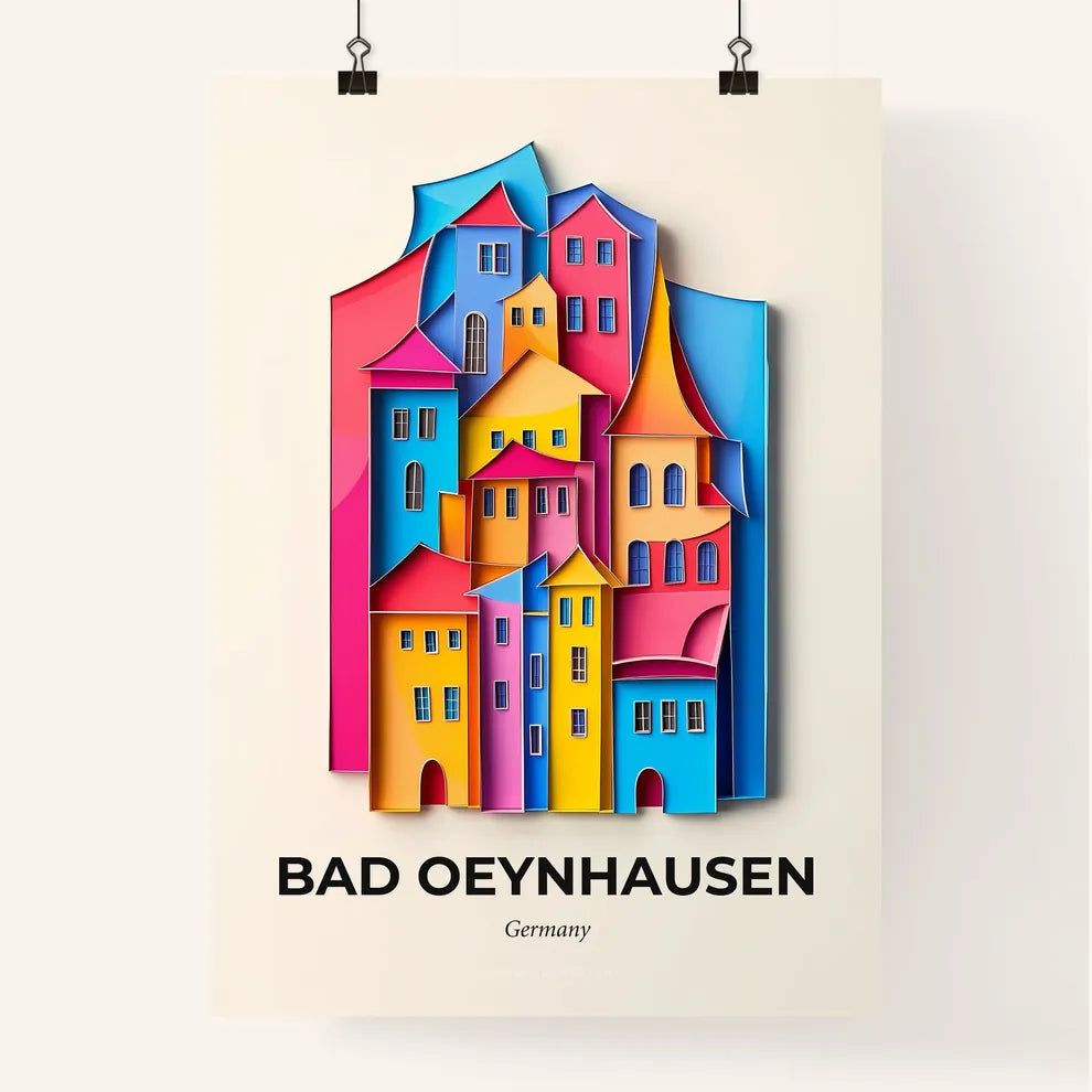 Vivid Bad Oeynhausen, Germany, Colorful Poster