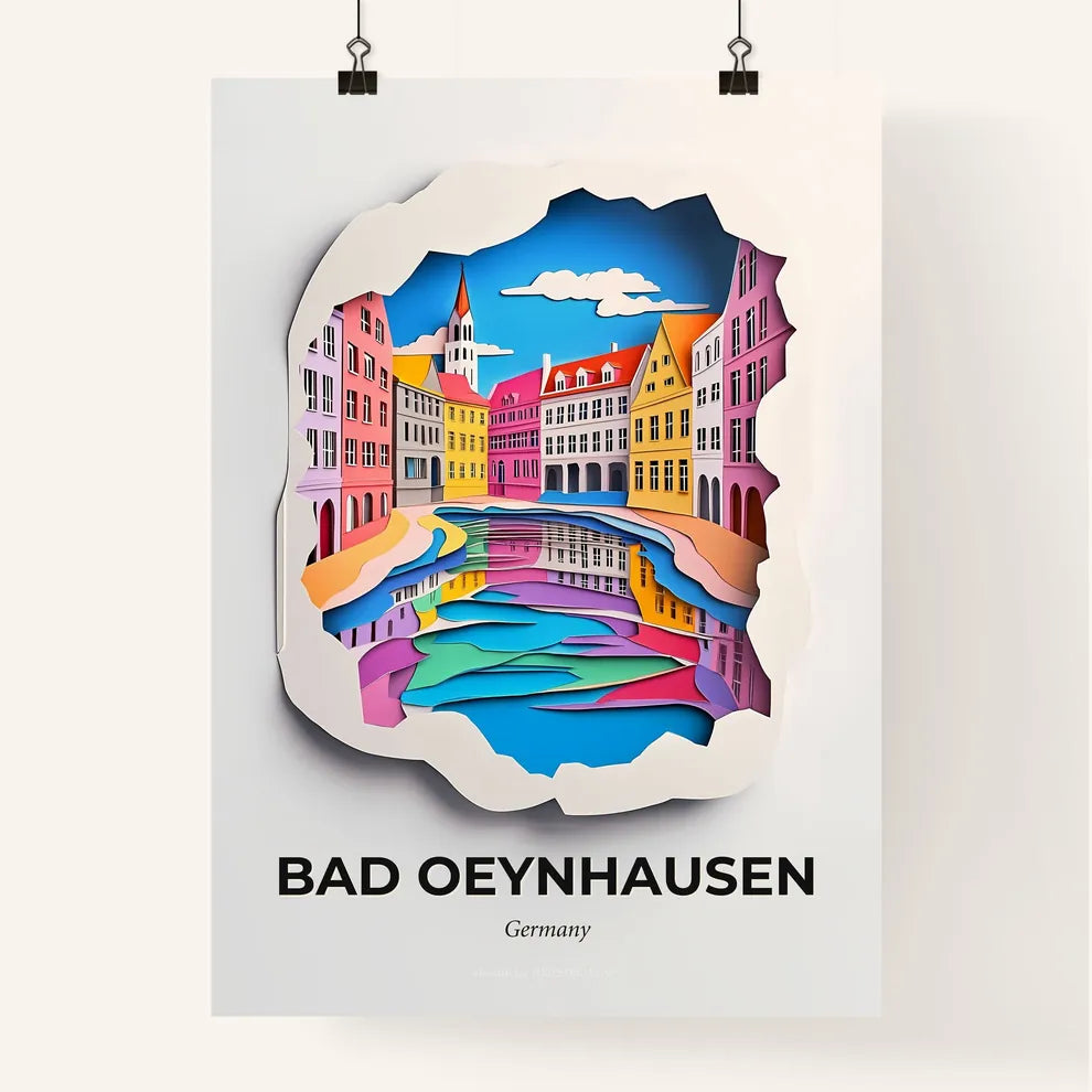 Vivid Bad Oeynhausen, Germany, Colorful Poster