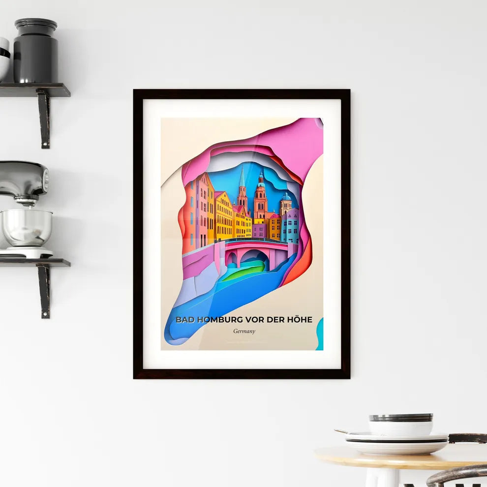 Vivid Bad Homburg vor der Hohe, Germany, Framed Wall Art