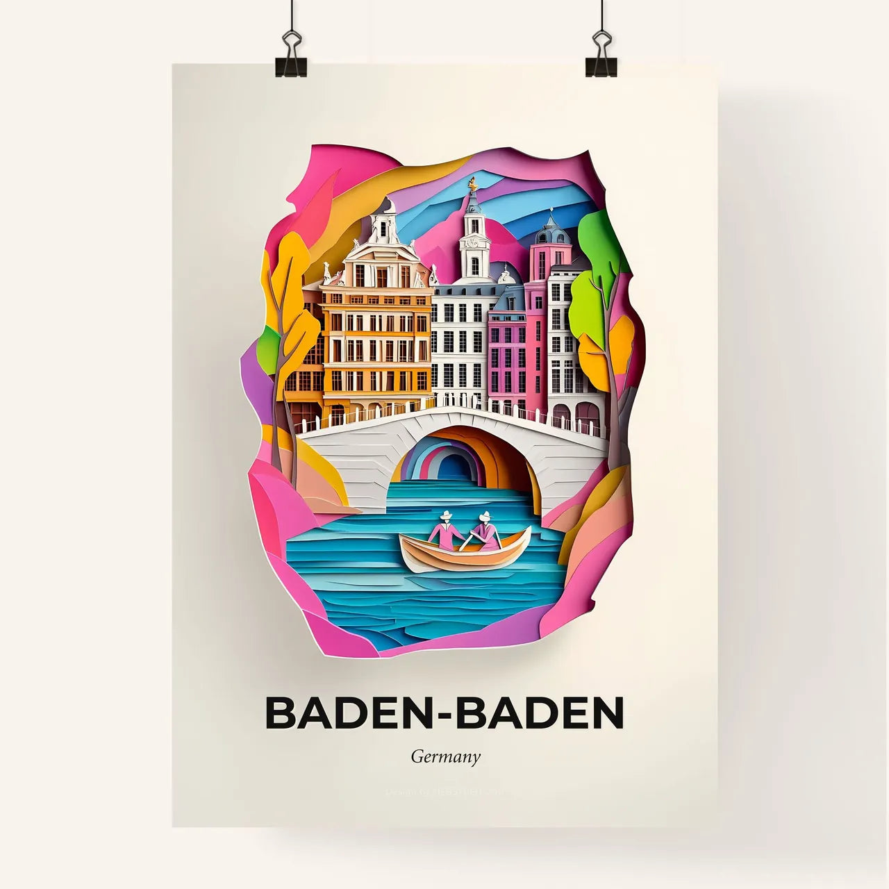 Vivid Bade, Colorful Poster