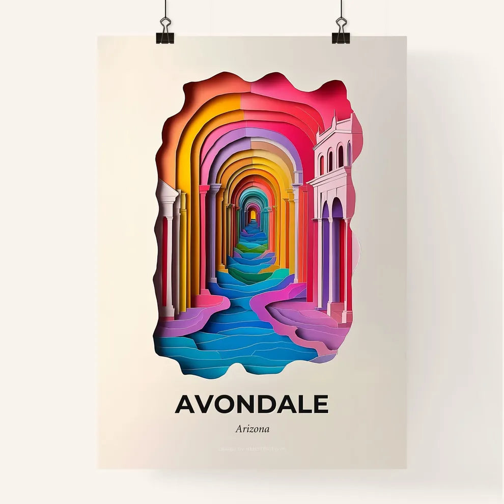 Vivid Avondale, Arizona, Colorful Poster
