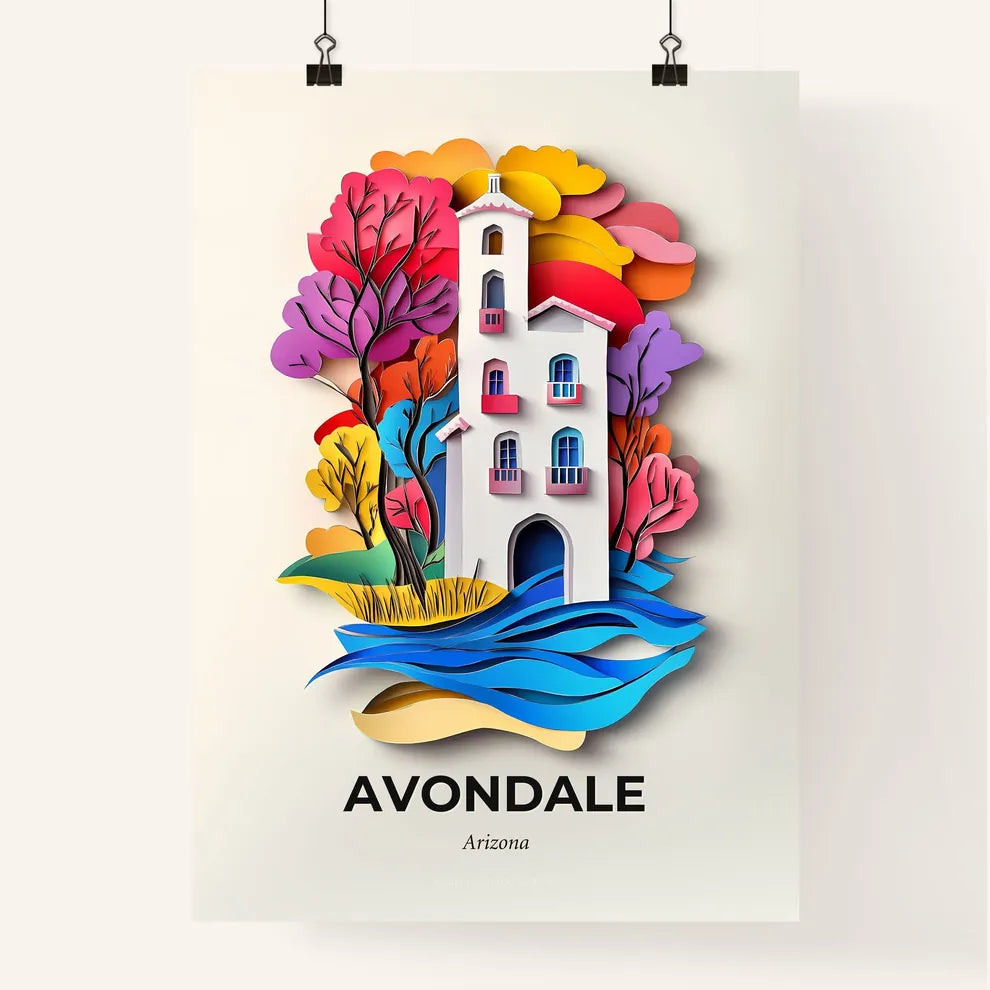 Vivid Avondale, Arizona, Colorful Poster