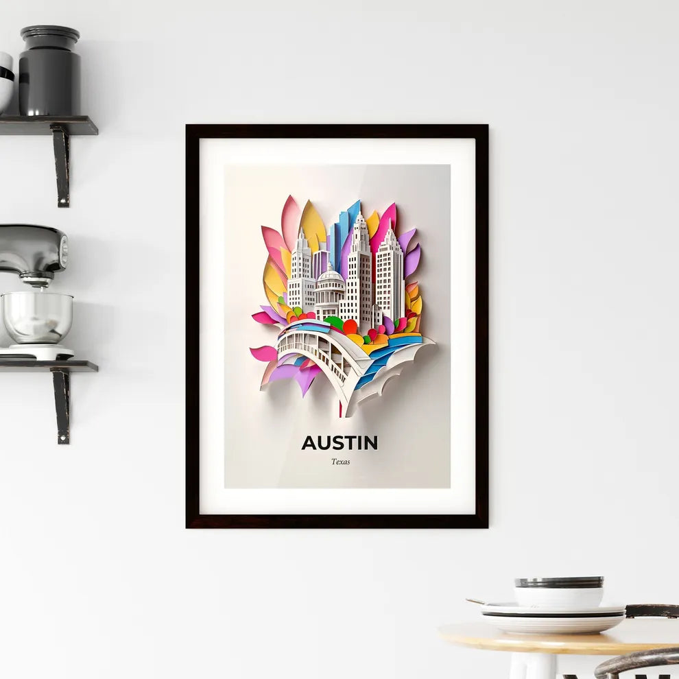 Vivid Austin, Texas, Framed Wall Art