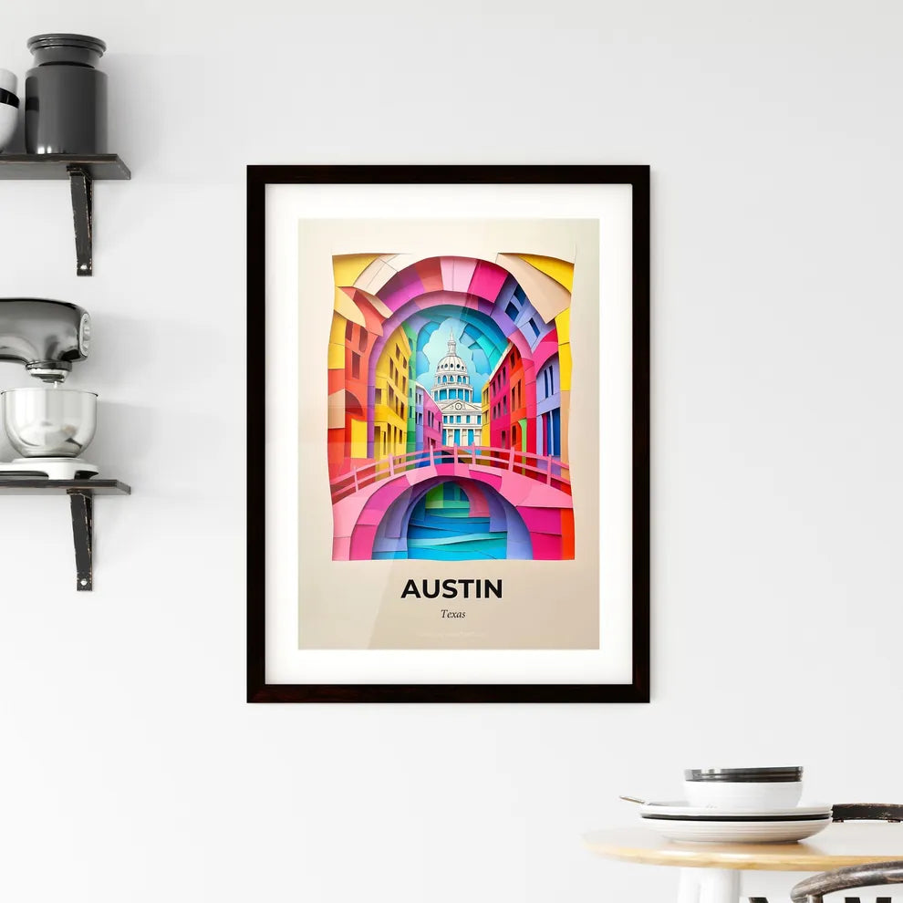 Vivid Austin, Texas, Framed Wall Art