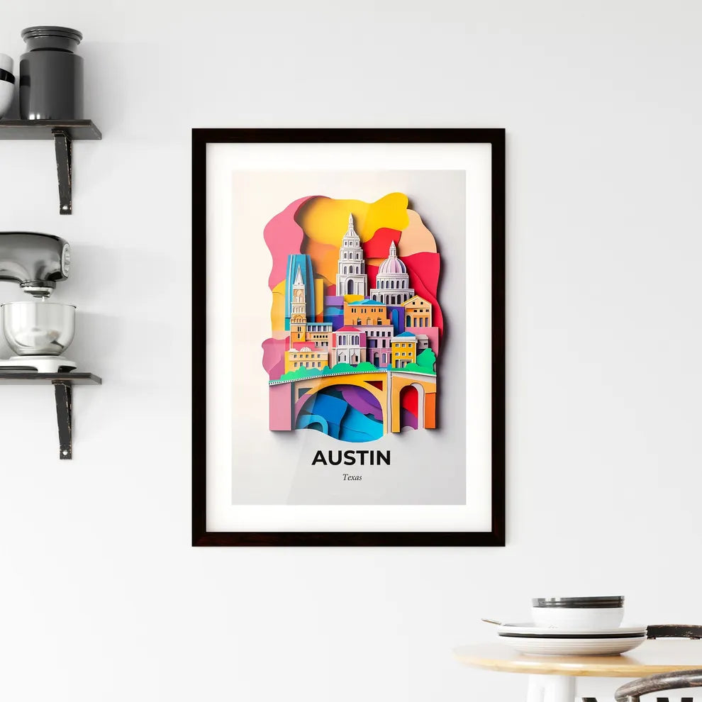 Vivid Austin, Texas, Framed Wall Art