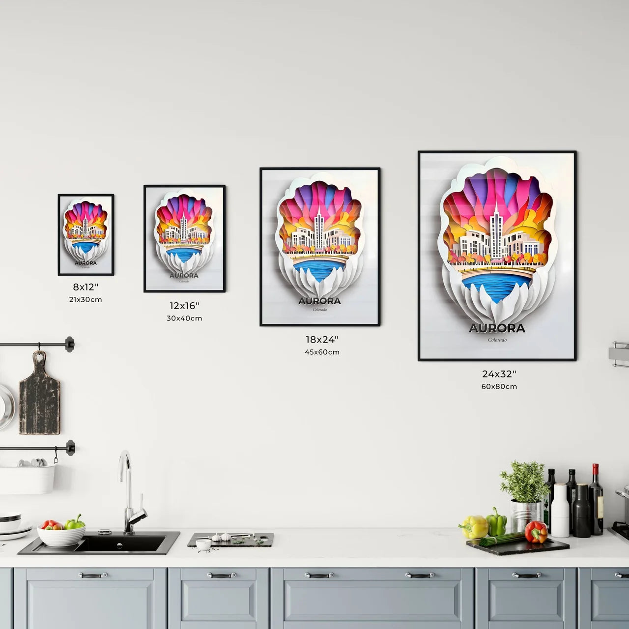 Vivid Aurora, Colorado, Kitchen Art
