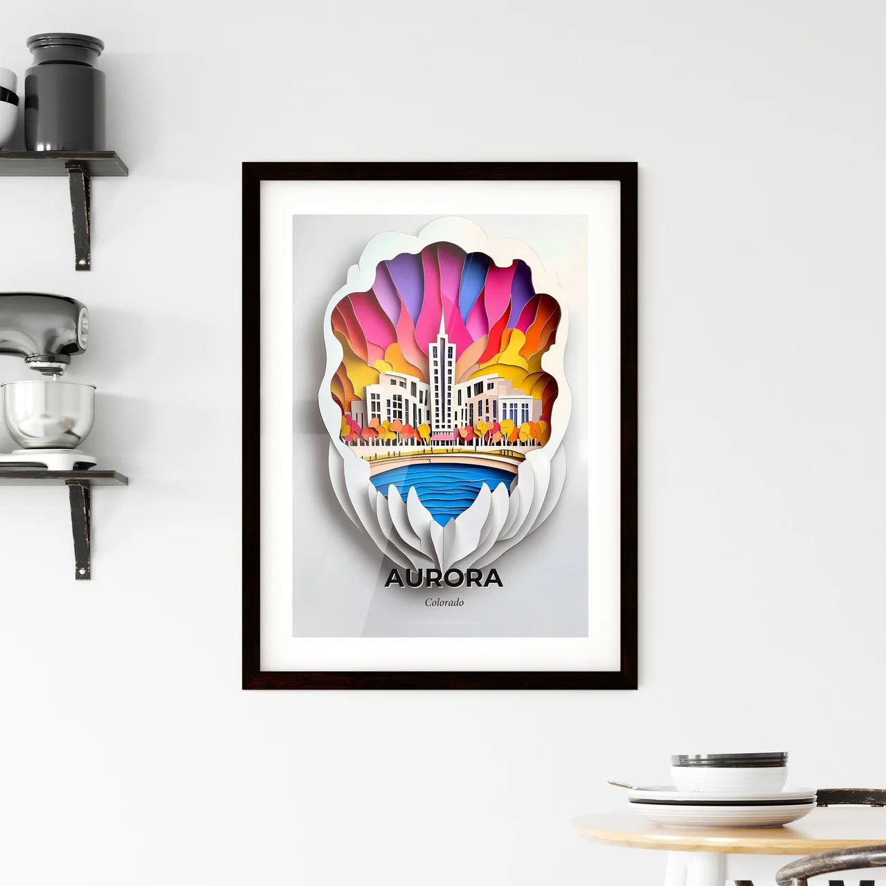 Vivid Aurora, Colorado, Framed Wall Art