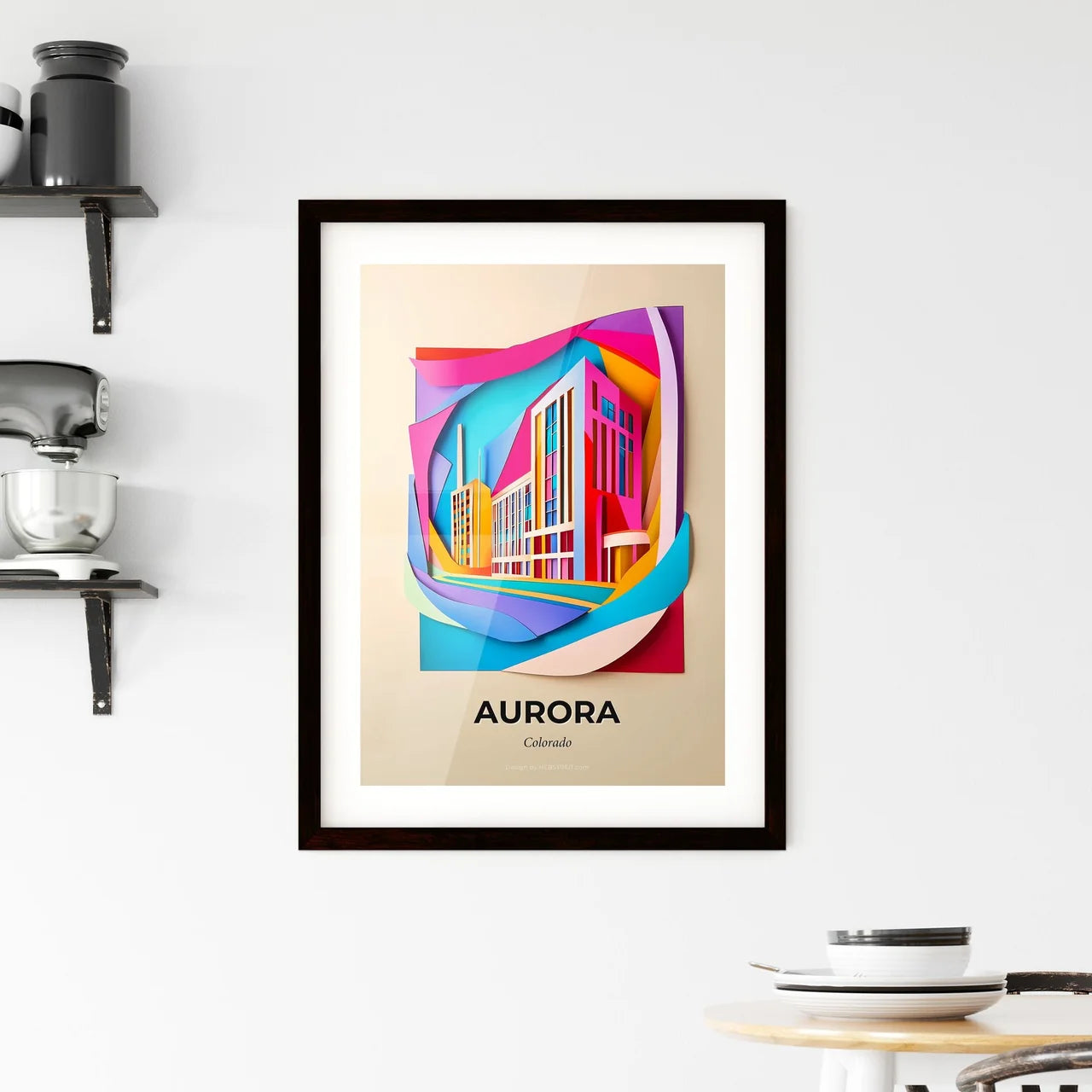 Vivid Aurora, Colorado, Framed Wall Art