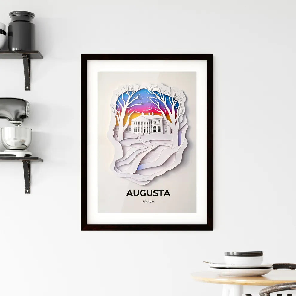 Vivid Augusta, Georgia, Framed Wall Art