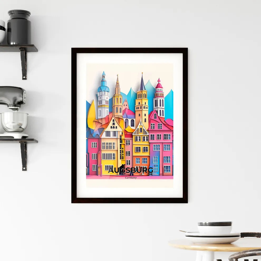 Vivid Augsburg, Germany, Framed Wall Art