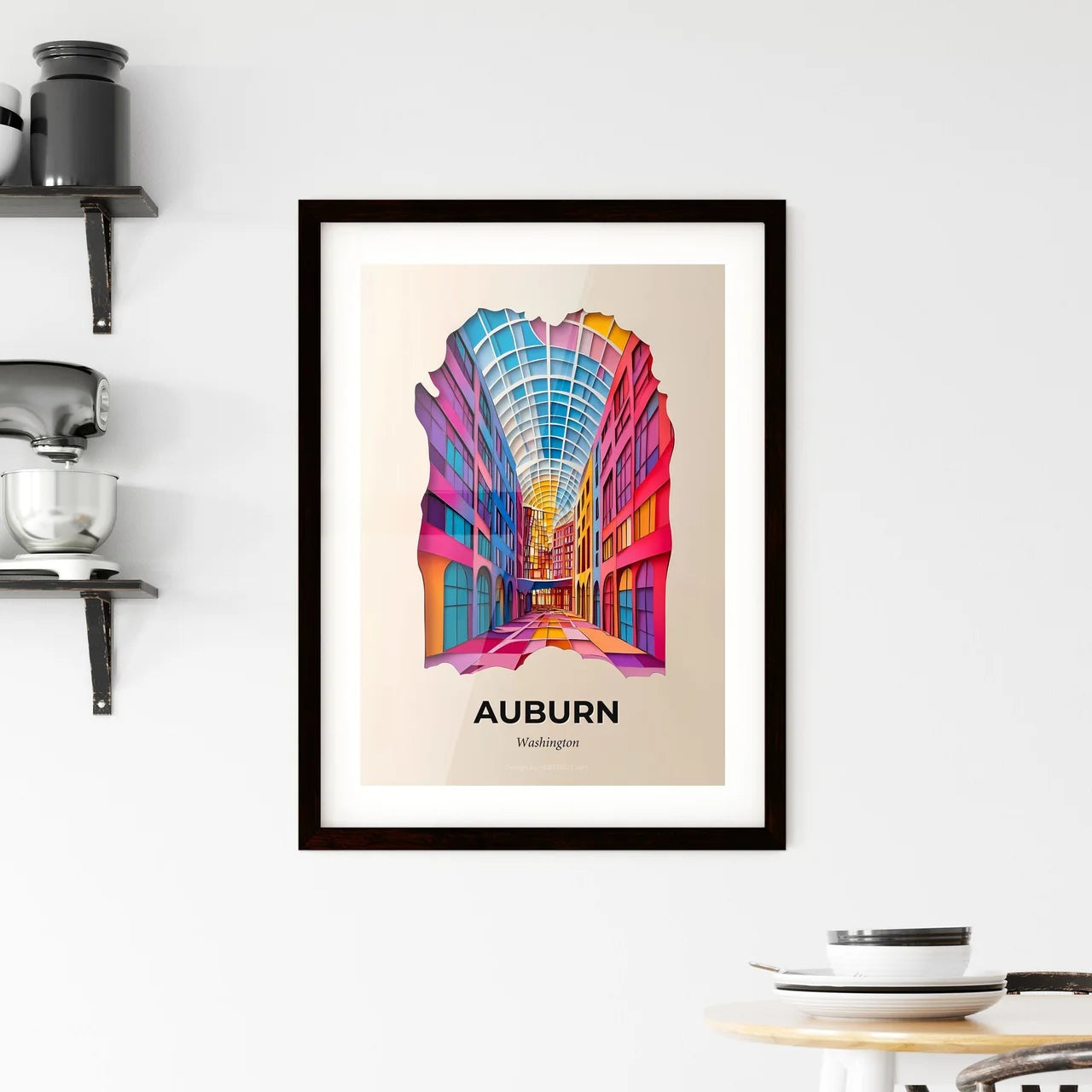 Vivid Auburn, Washington, Framed Wall Art