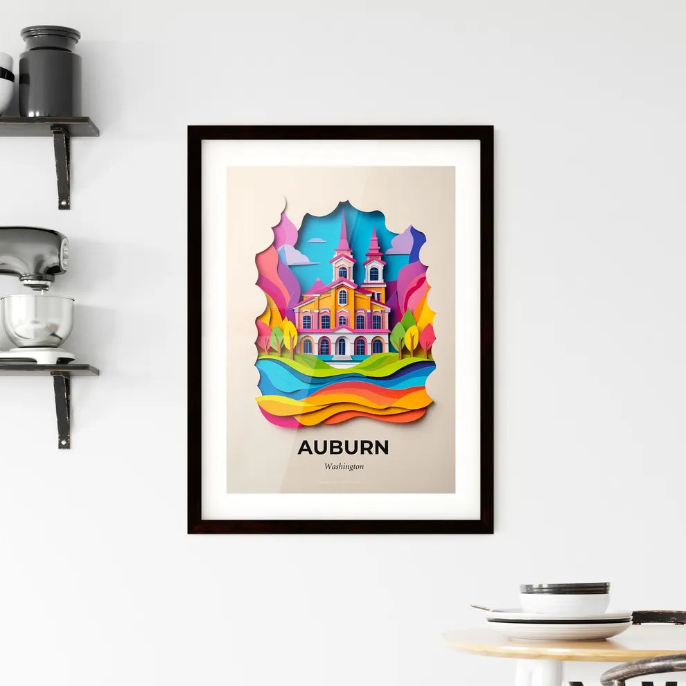 Vivid Auburn, Washington, Framed Wall Art