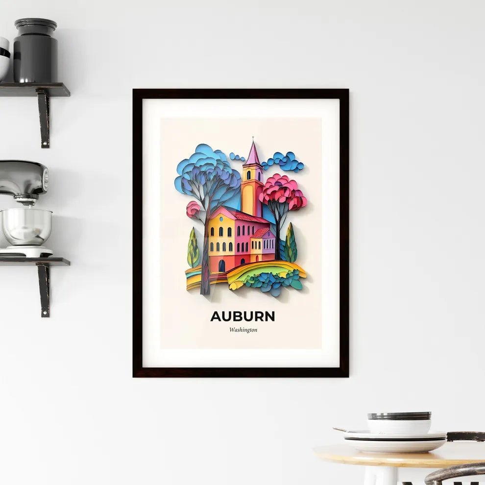Vivid Auburn, Washington, Framed Wall Art