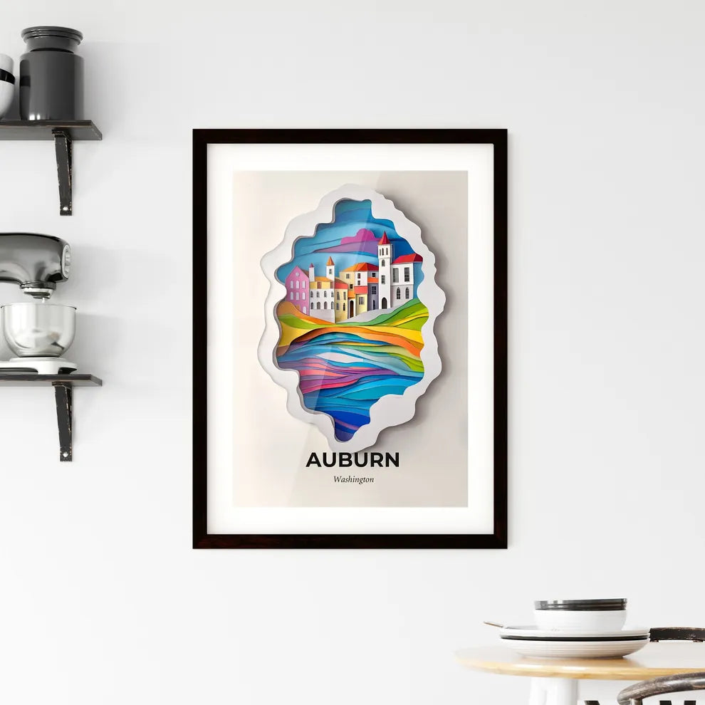 Vivid Auburn, Washington, Framed Wall Art