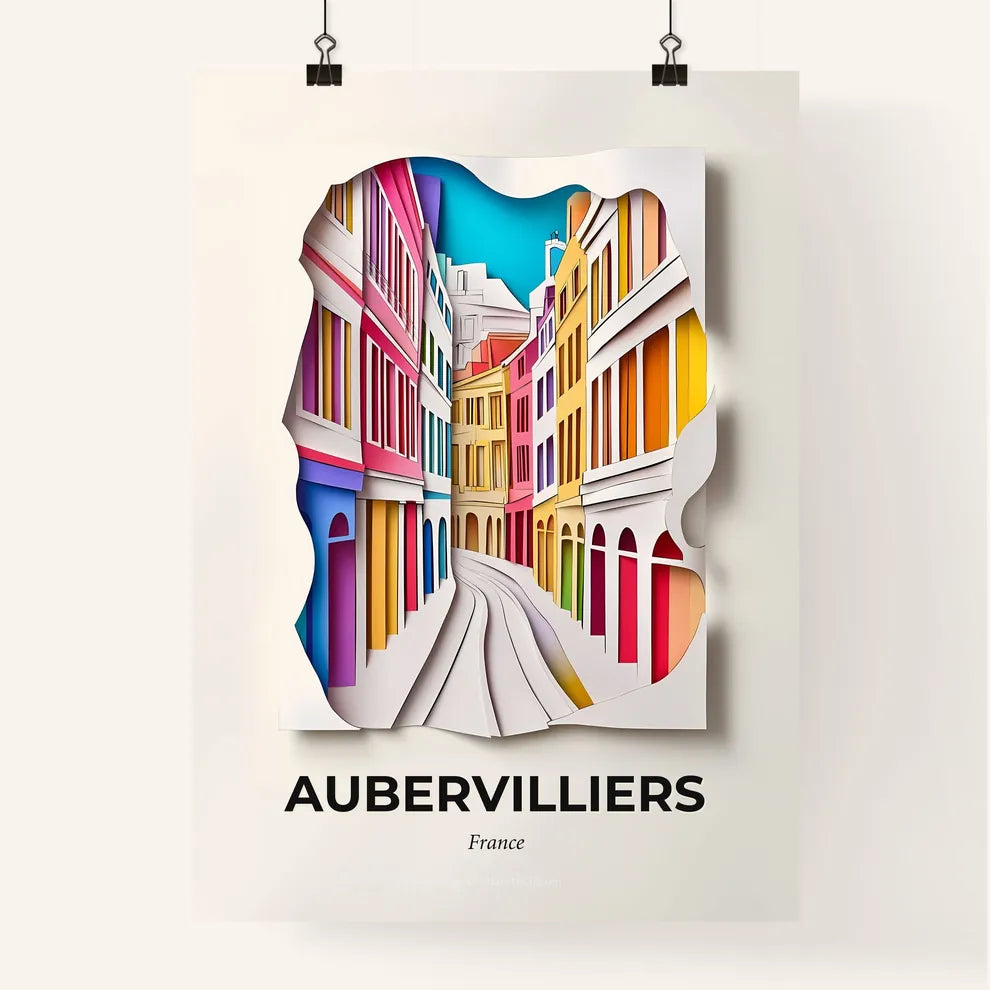 Vivid Aubervilliers, France, Colorful Poster