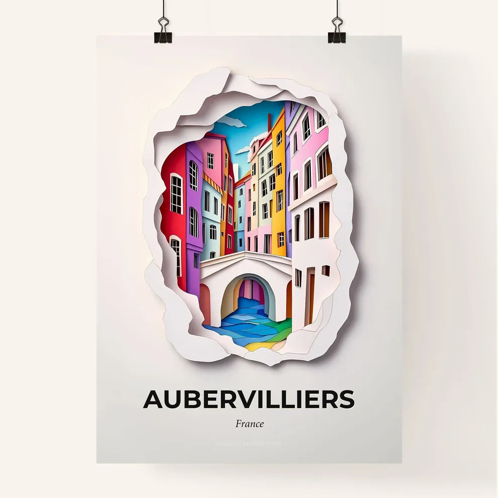 Vivid Aubervilliers, France, Colorful Poster