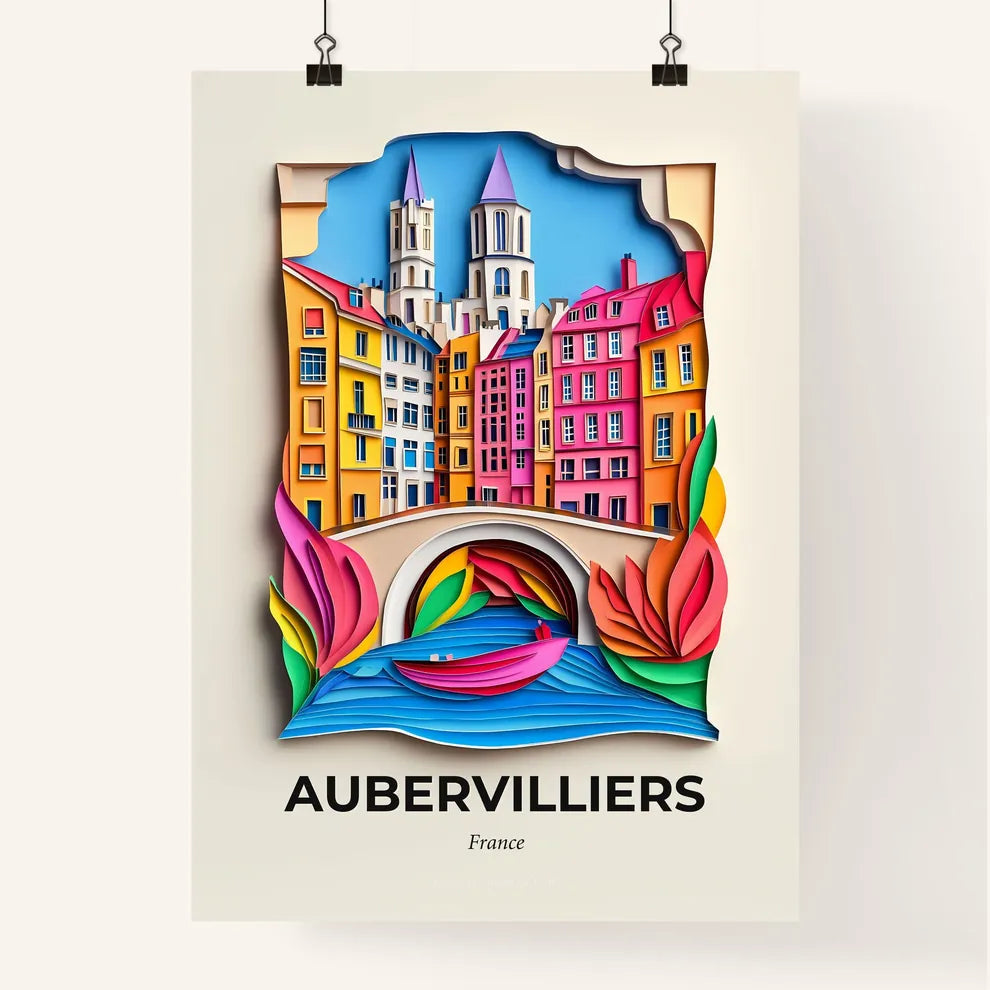 Vivid Aubervilliers, France, Colorful Poster