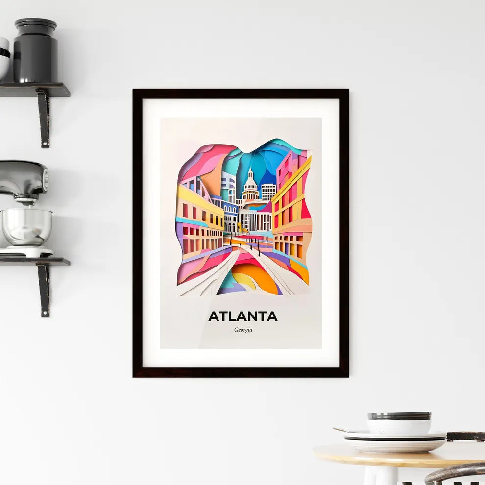 Vivid Atlanta, Georgia, Framed Wall Art