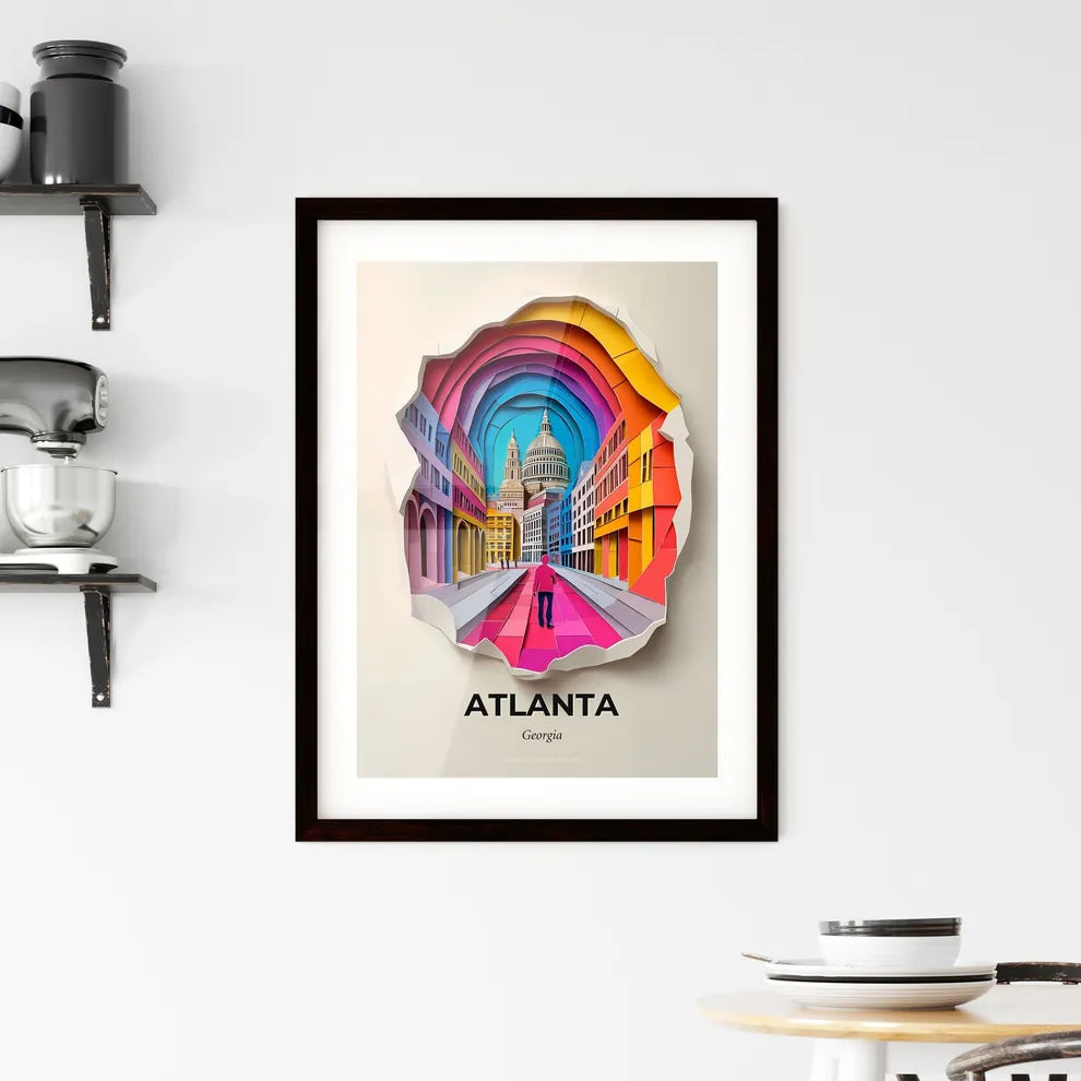 Vivid Atlanta, Georgia, Framed Wall Art