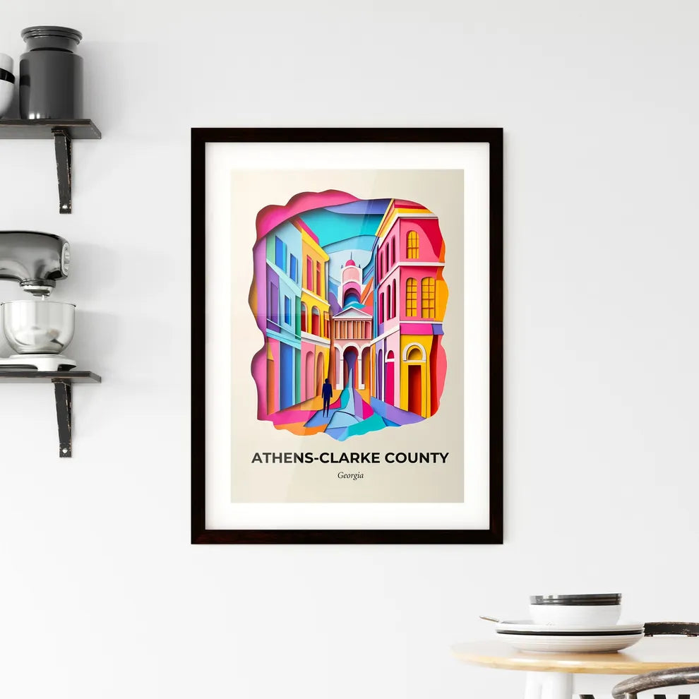 Vivid Athen, Framed Wall Art