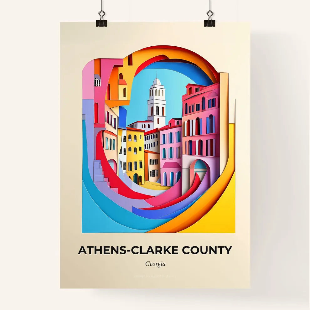 Vivid Athen, Colorful Poster