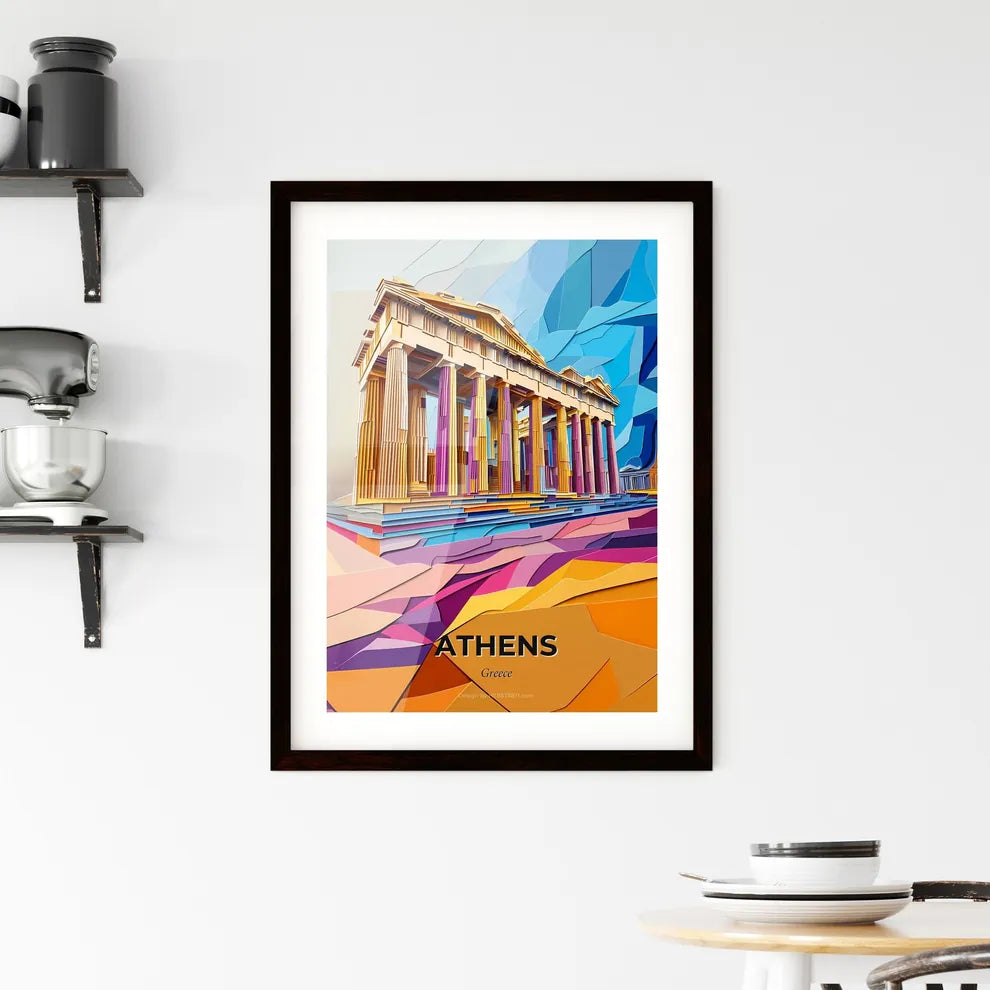 Vivid Athens, Greece, Framed Wall Art
