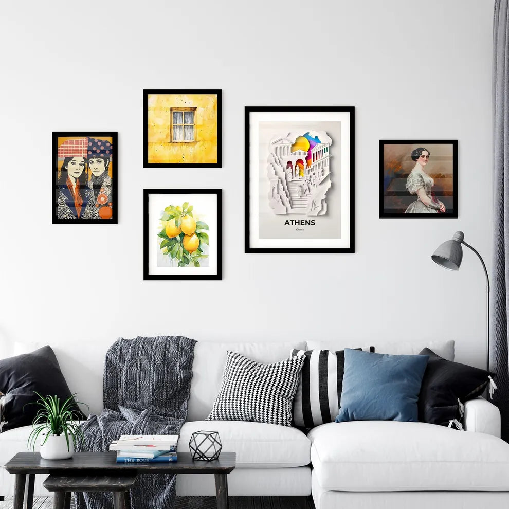 Vivid Athens, Greece, Premium Framed Prints