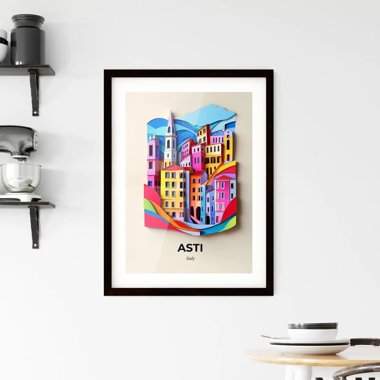 Vivid Asti, Italy, Framed Wall Art