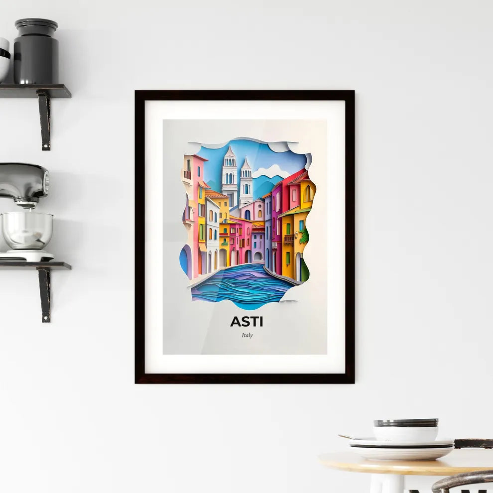 Vivid Asti, Italy, Framed Wall Art