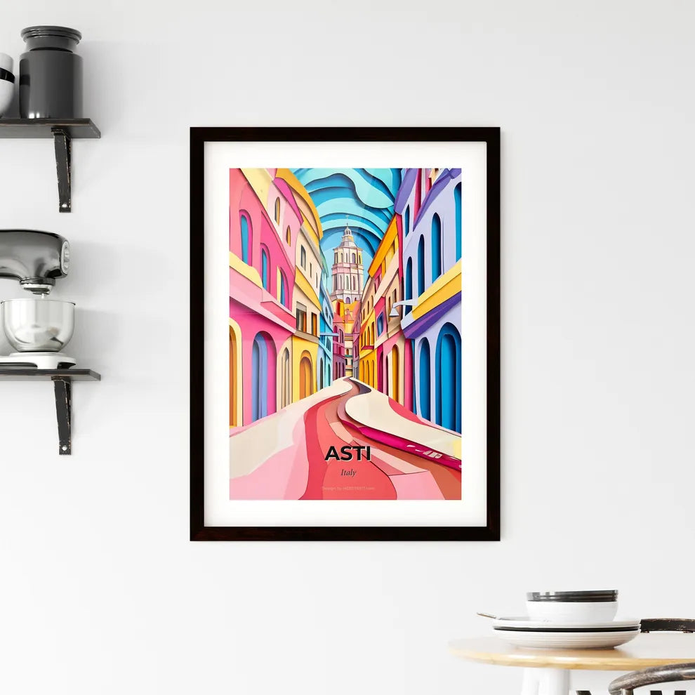 Vivid Asti, Italy, Framed Wall Art