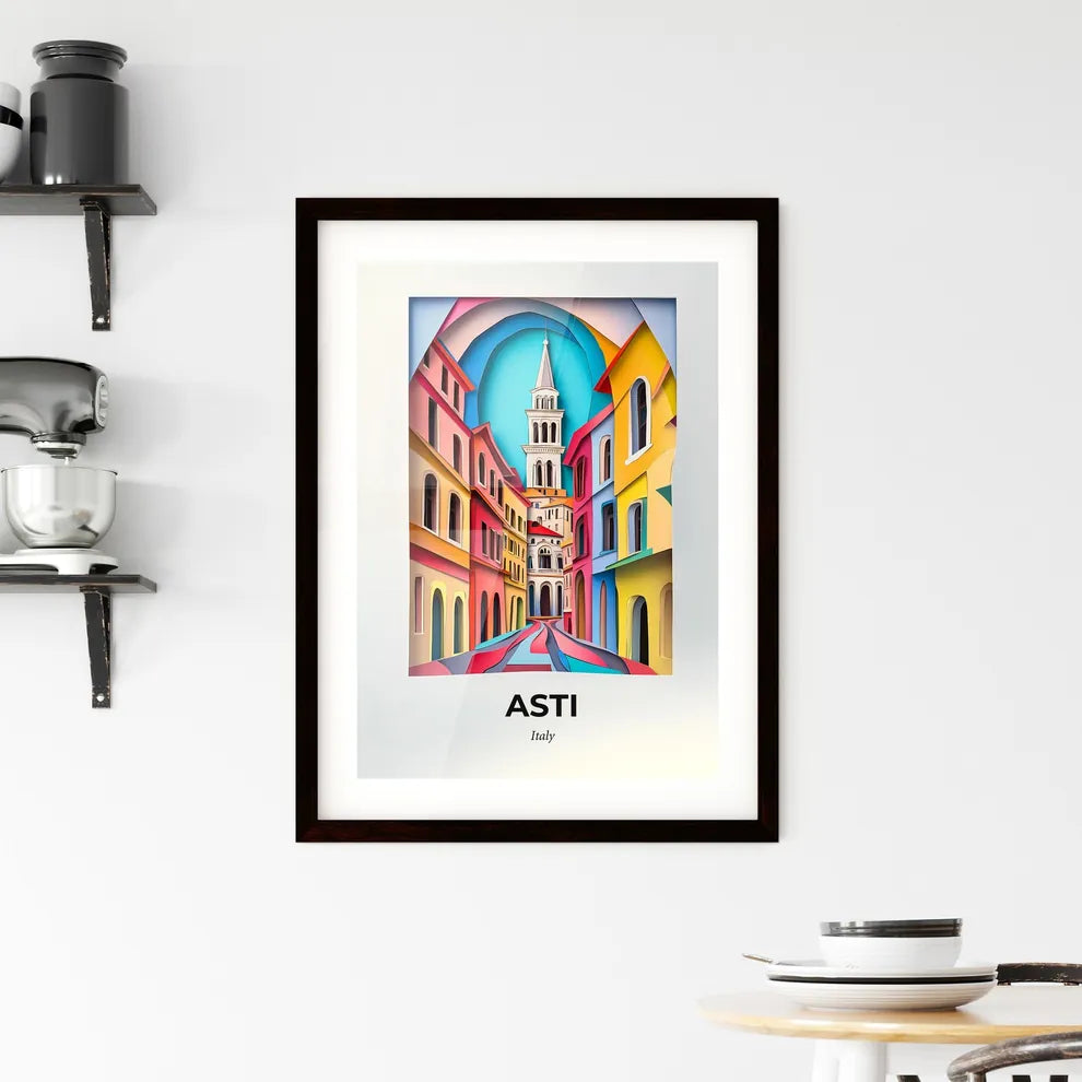 Vivid Asti, Italy, Framed Wall Art