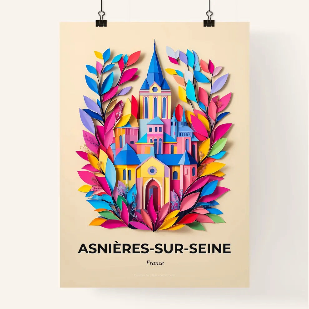 Vivid Asnière, Colorful Poster
