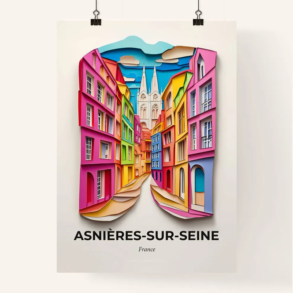 Vivid Asnière, Colorful Poster