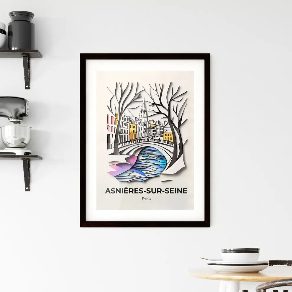 Vivid Asnière, Framed Wall Art