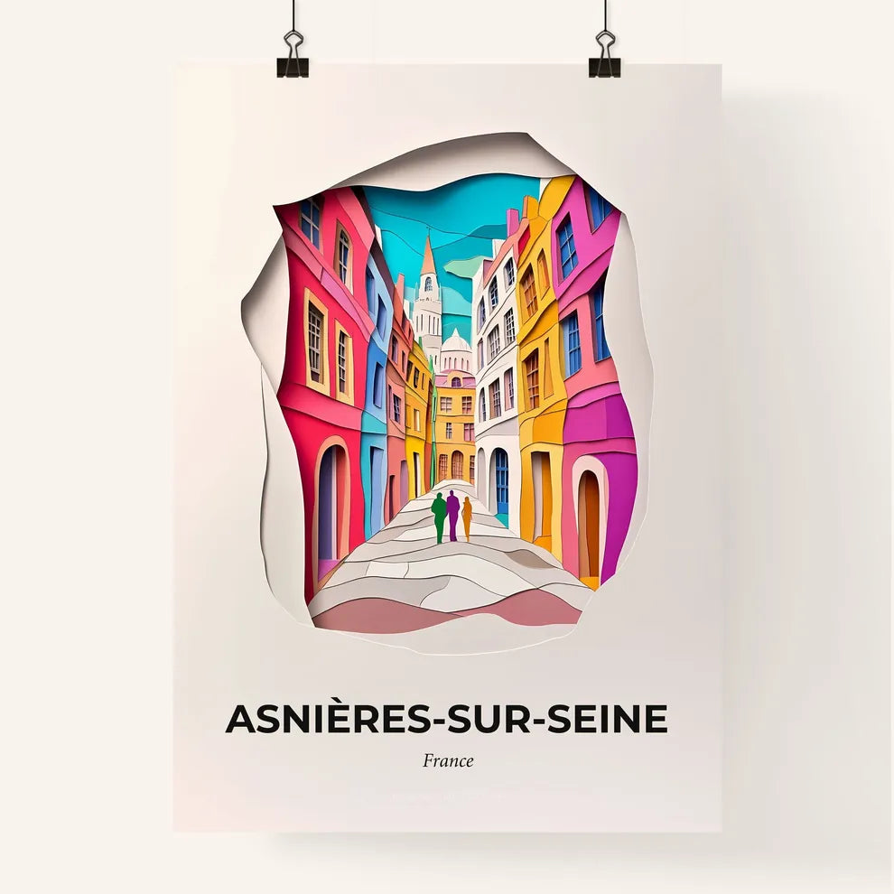 Vivid Asnière, Colorful Poster