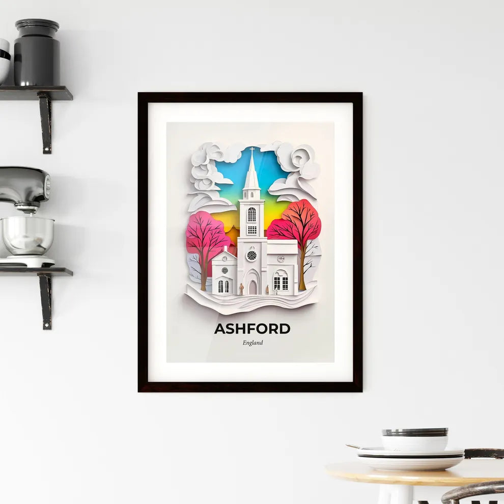 Vivid Ashford, England, Framed Wall Art