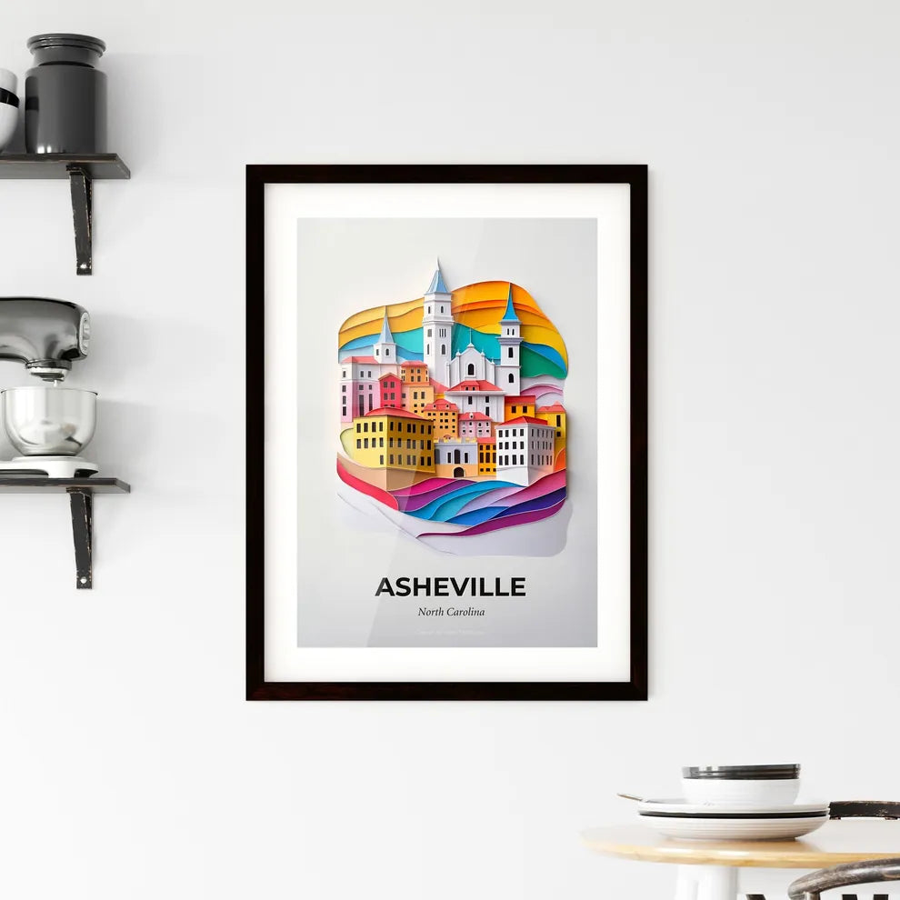 Vivid Asheville, North Carolina, Framed Wall Art