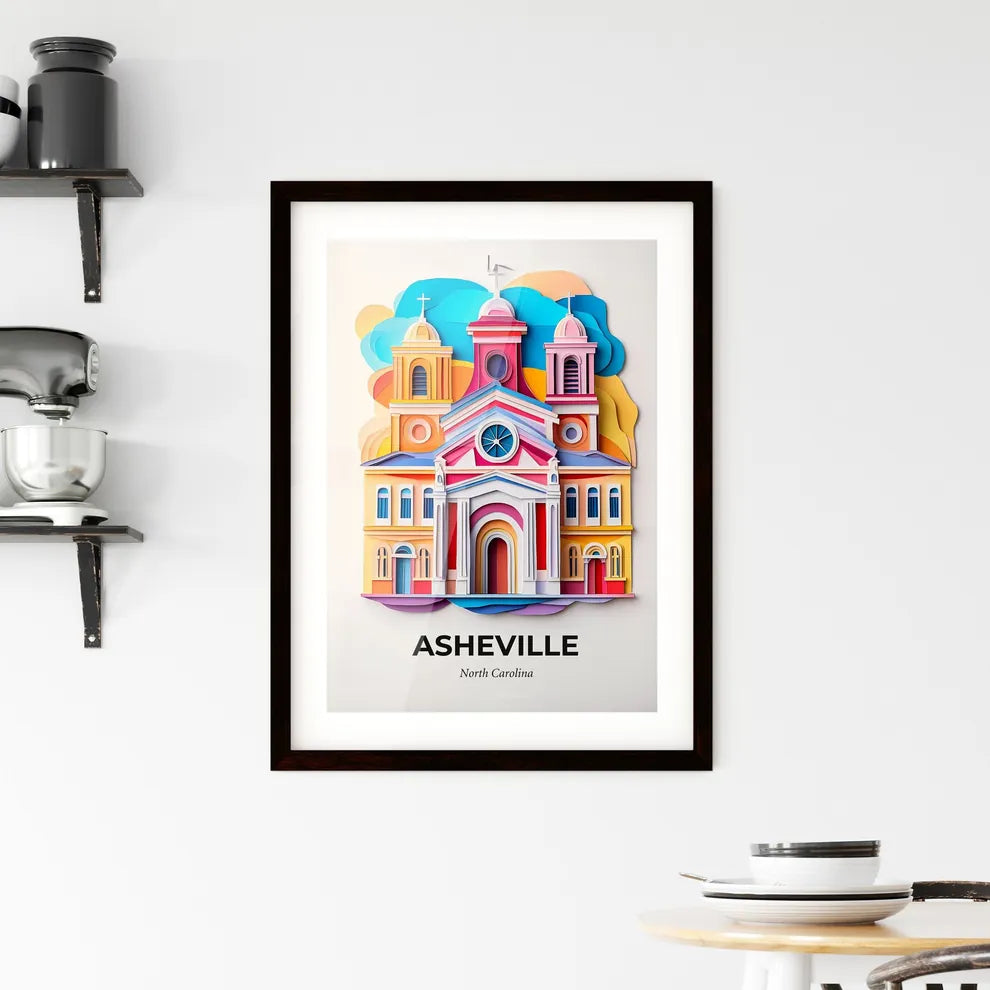 Vivid Asheville, North Carolina, Framed Wall Art