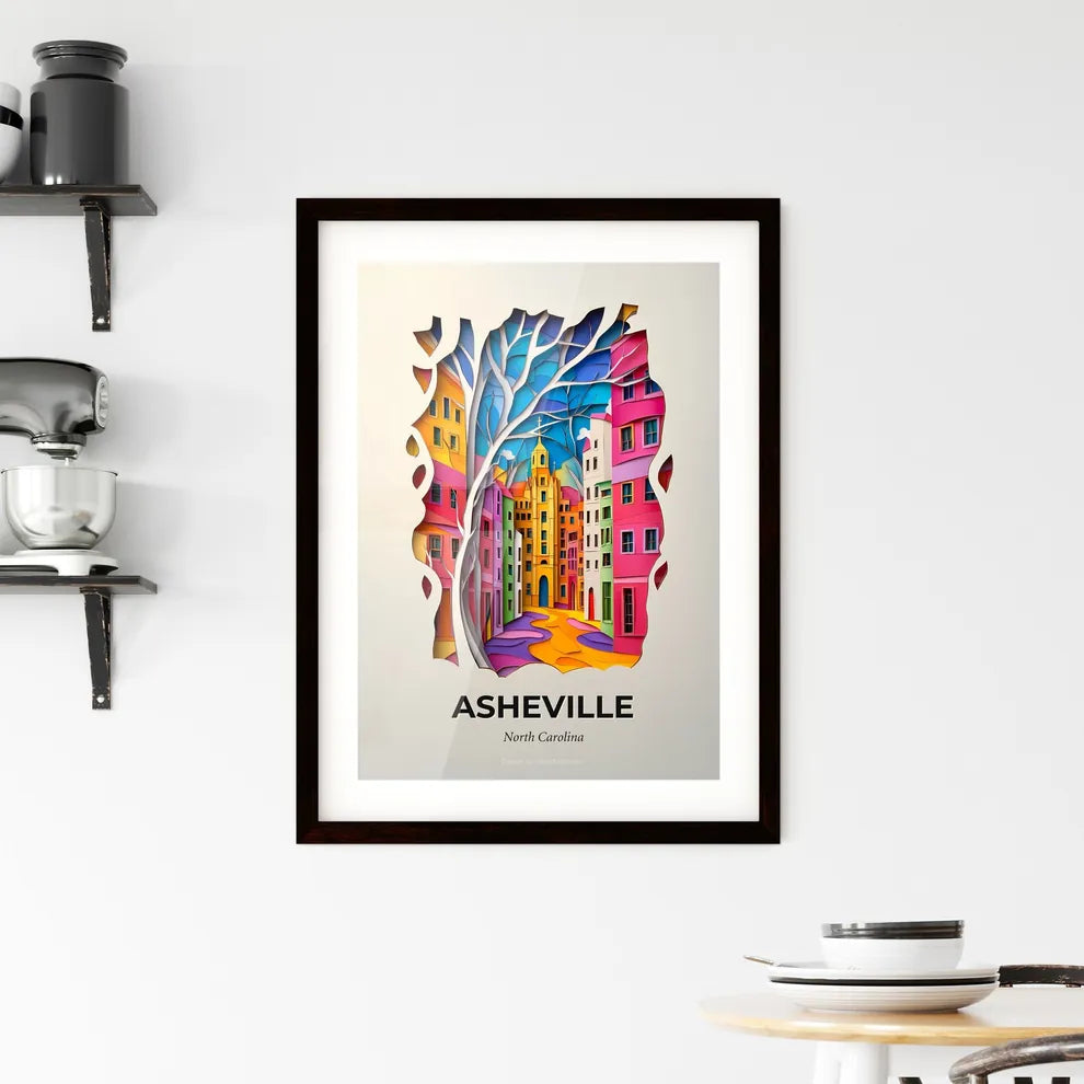 Vivid Asheville, North Carolina, Framed Wall Art