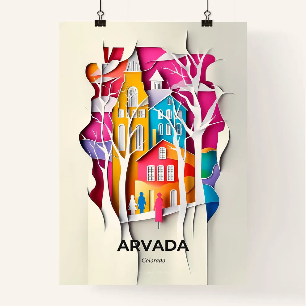 Vivid Arvada, Colorado, Colorful Poster