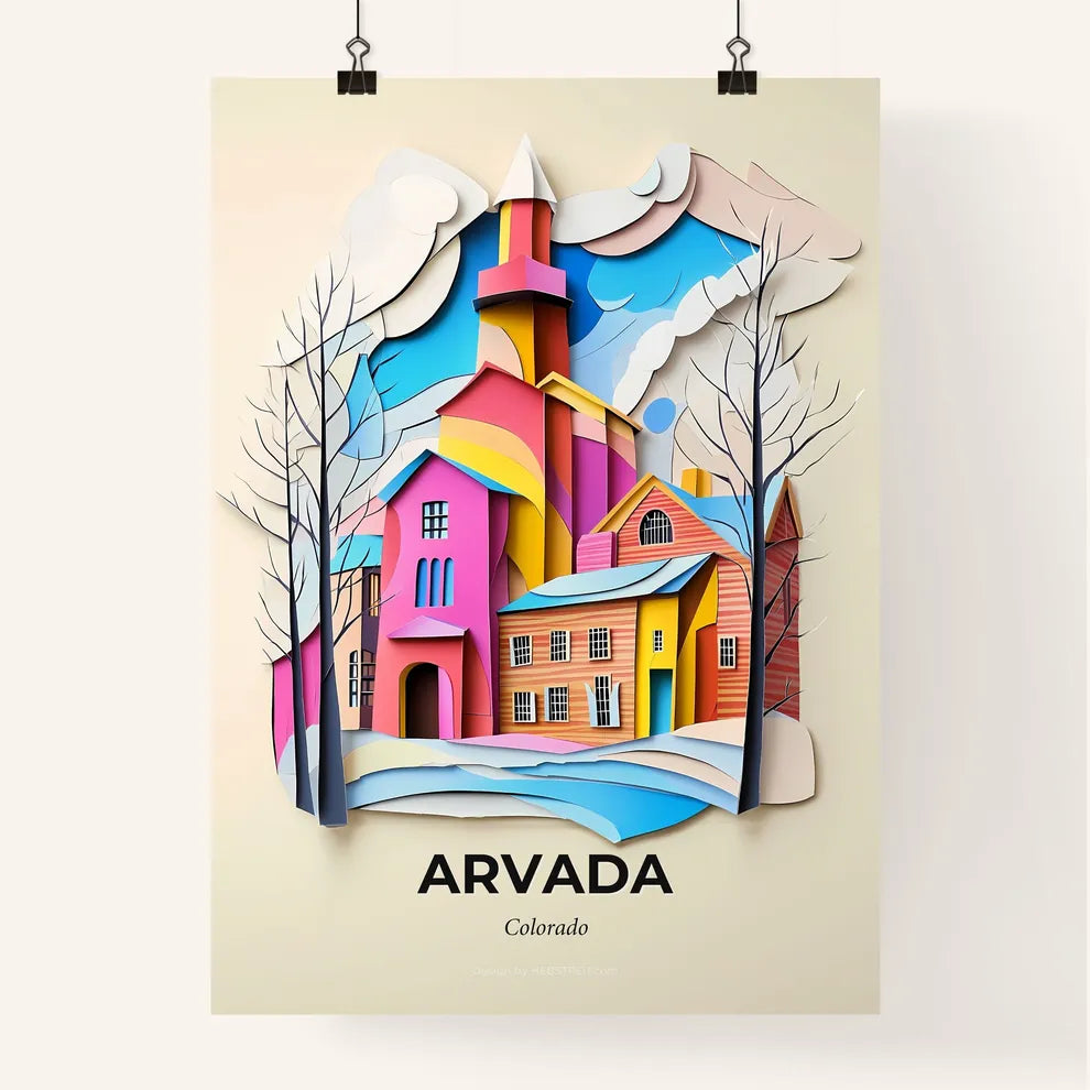 Vivid Arvada, Colorado, Colorful Poster