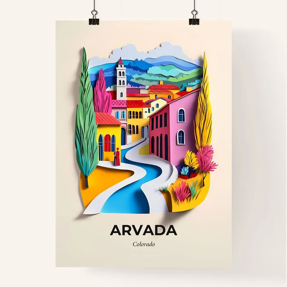 Vivid Arvada, Colorado, Colorful Poster