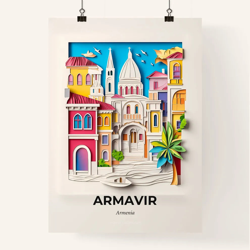 Vivid Armavir, Armenia, Colorful Poster