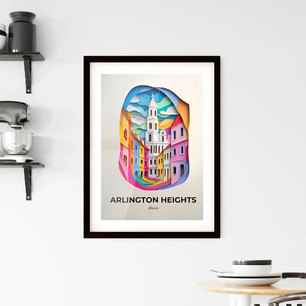 Vivid Arlington Heights, Illinois, Framed Wall Art