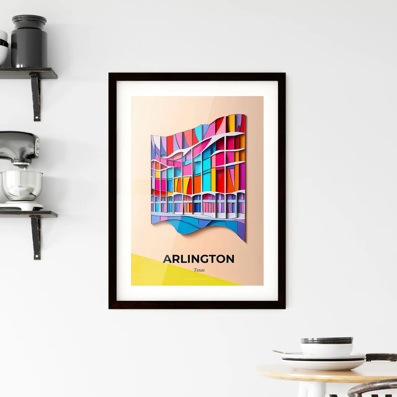 Vivid Arlington, Texas, Framed Wall Art