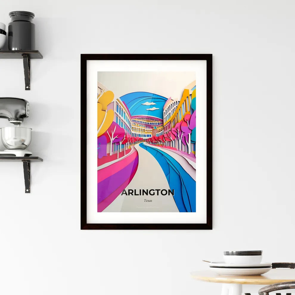 Vivid Arlington, Texas, Framed Wall Art