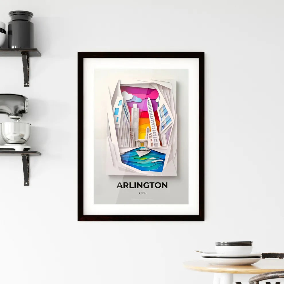 Vivid Arlington, Texas, Framed Wall Art