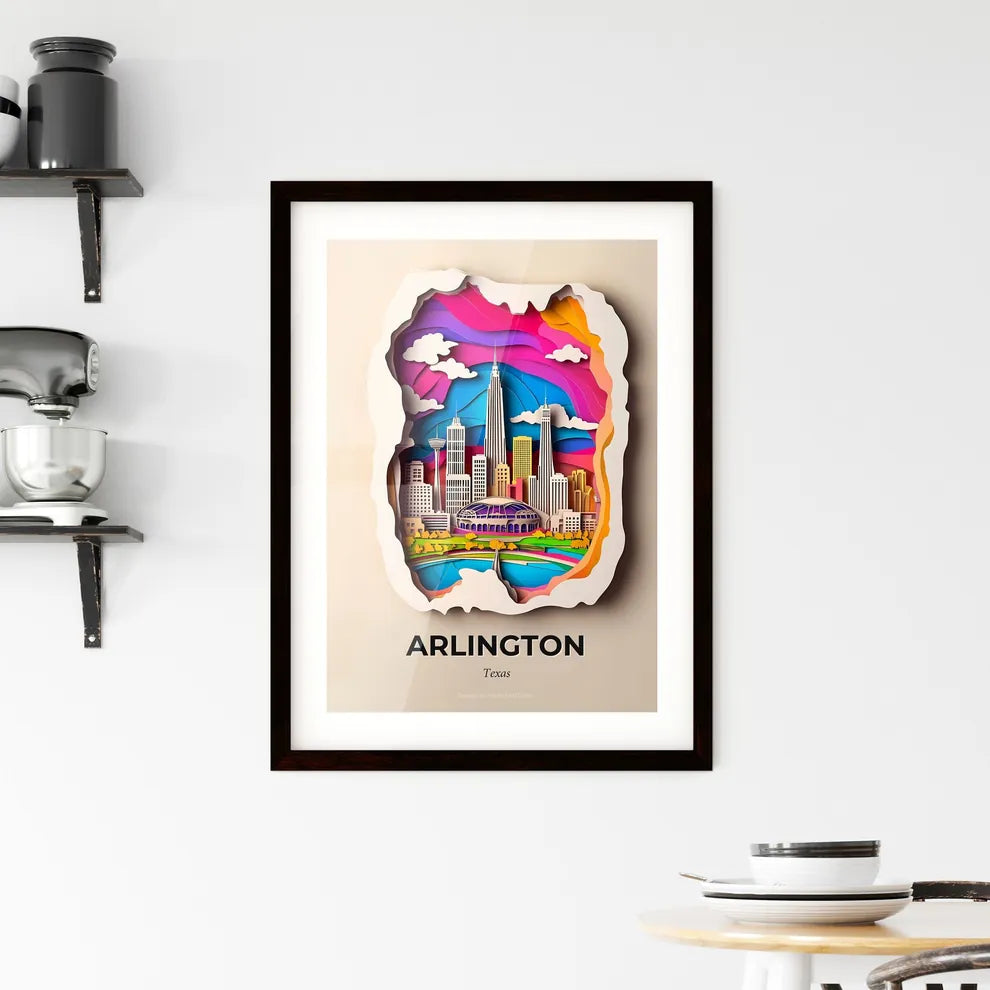 Vivid Arlington, Texas, Framed Wall Art