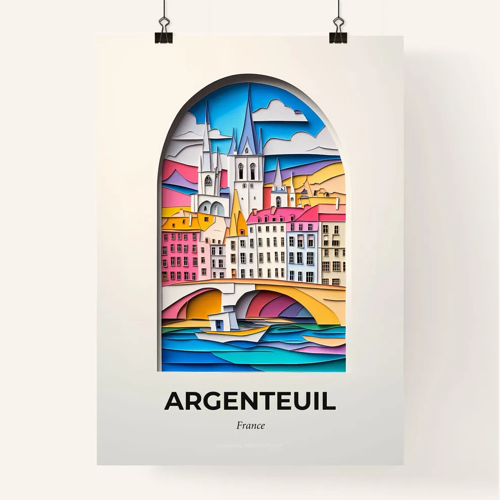 Vivid Argenteuil, France, Colorful Poster