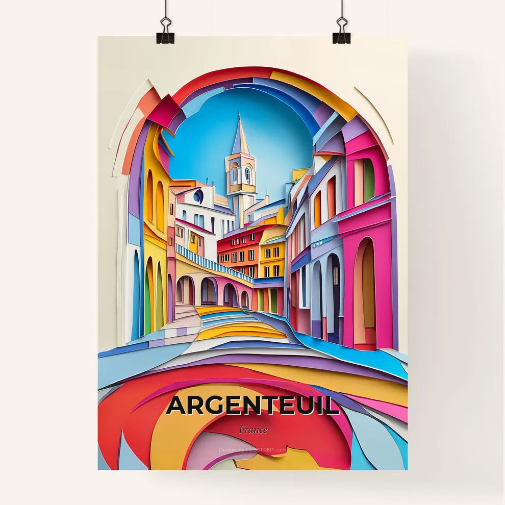 Vivid Argenteuil, France, Colorful Poster